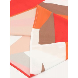 Abstract Print Chian Cami Top, Casual V Neck Random Printing Sleeveless Top, Women's Clothing