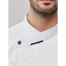 Chef Code Men's Short Sleeve Uniform Classic Chef Coat Cook Shirts