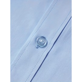 Men's Formal Classic Design Button Up Shirt, Male Clothes For Spring And Fall Business Occasion